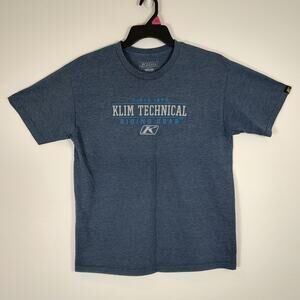 klim technical riding shirt blue mens size large